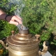 Самовар на сосновых шишках