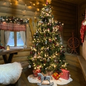 Новогодняя изба