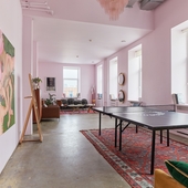 Зал розовый