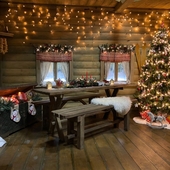 Новогодняя изба