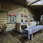 Деревенская изба