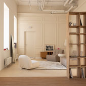 Зал бежевый