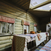 Деревенская изба