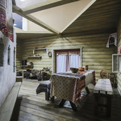 Деревенская изба