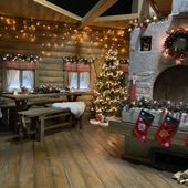 Новогодняя изба