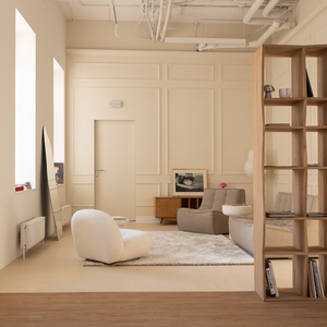 Зал бежевый