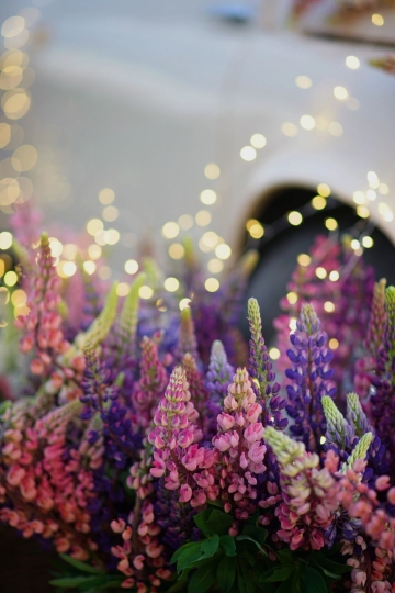 Ретро авто с цветочным декором