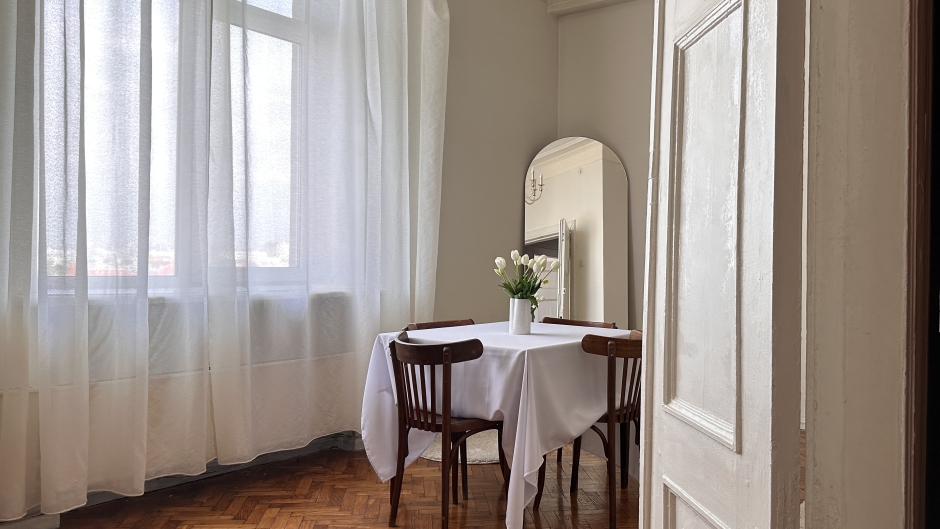 Винтажная квартира в Сталинке  с роялем- Twosabe studio