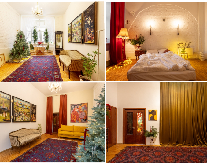 Винтажная квартира в центре Москвы Arbat Studio