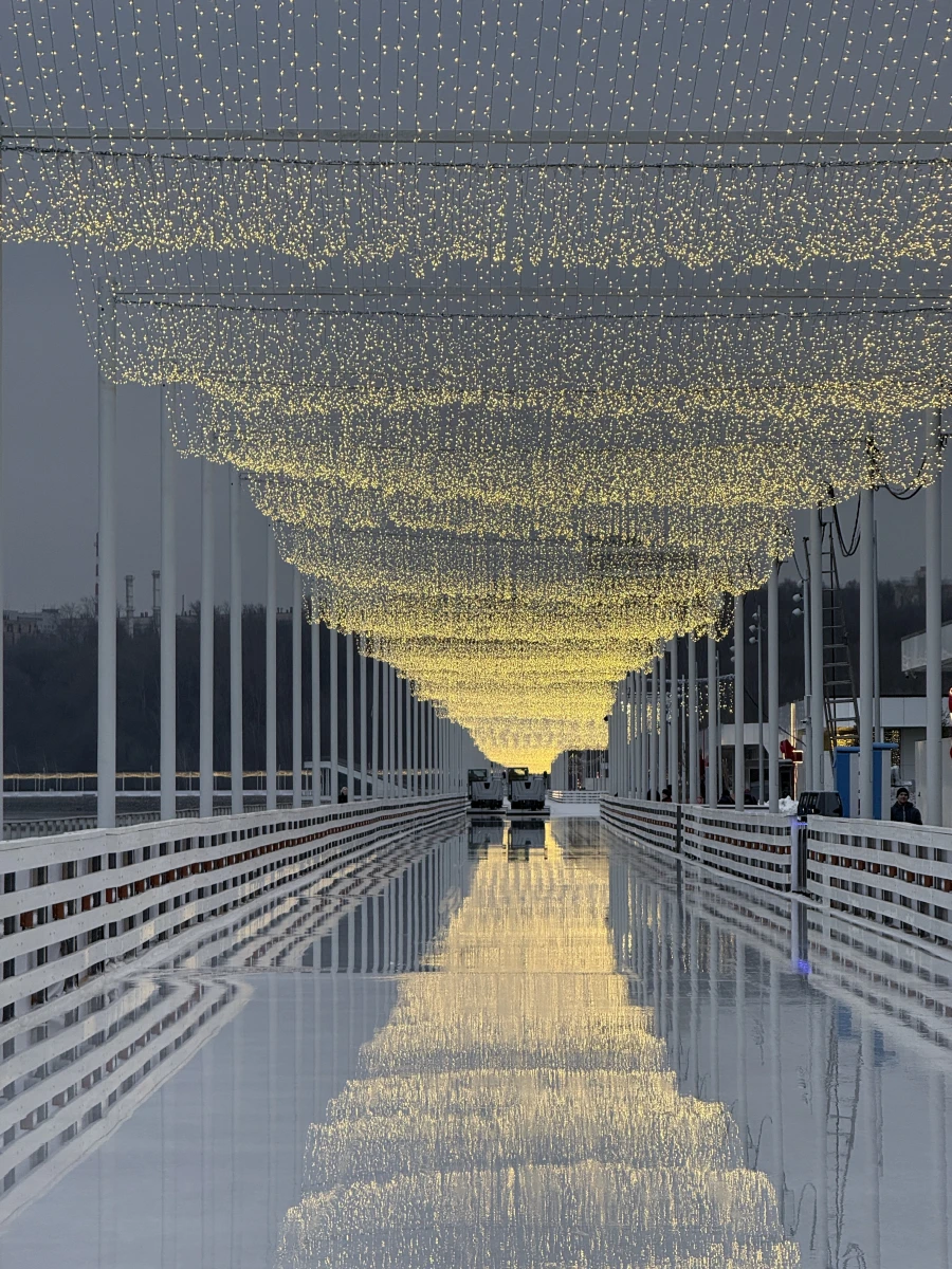 Каток на Царской набережной