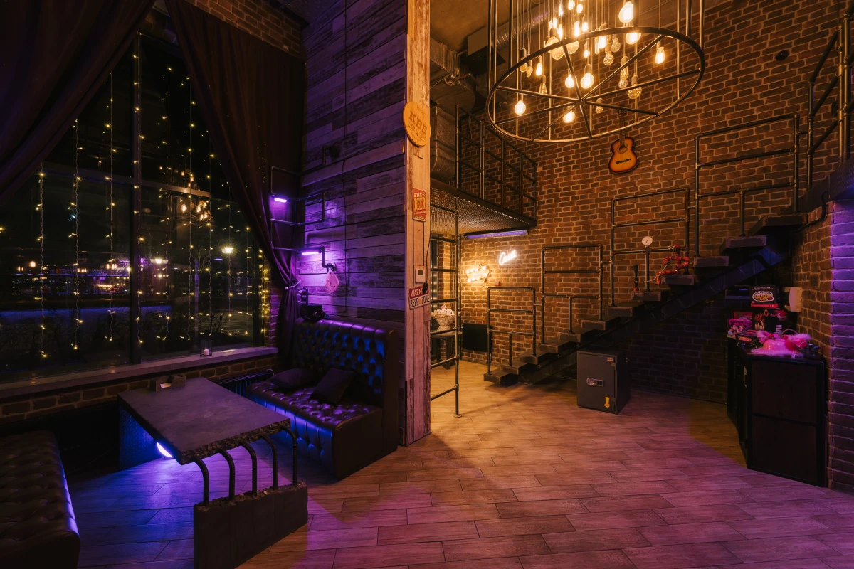 Двухуровневый бар лофт в стиле Стимпанк!