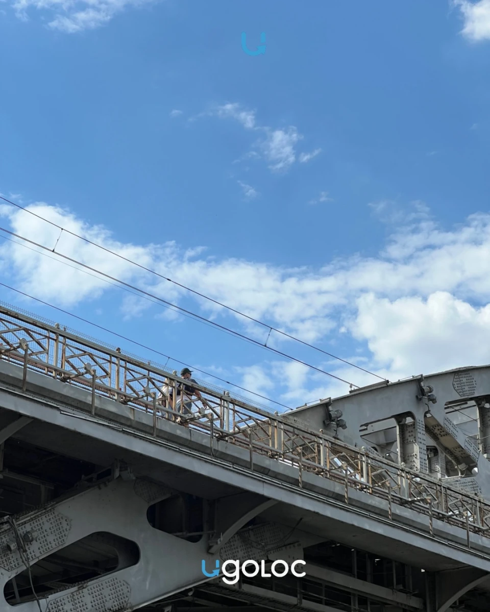 Локация между Бережковским и Краснолужским мостами