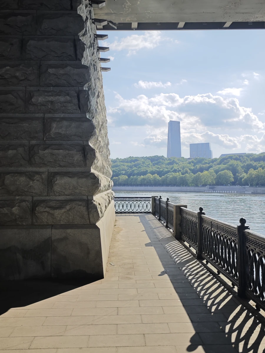 Мост возле Лужников