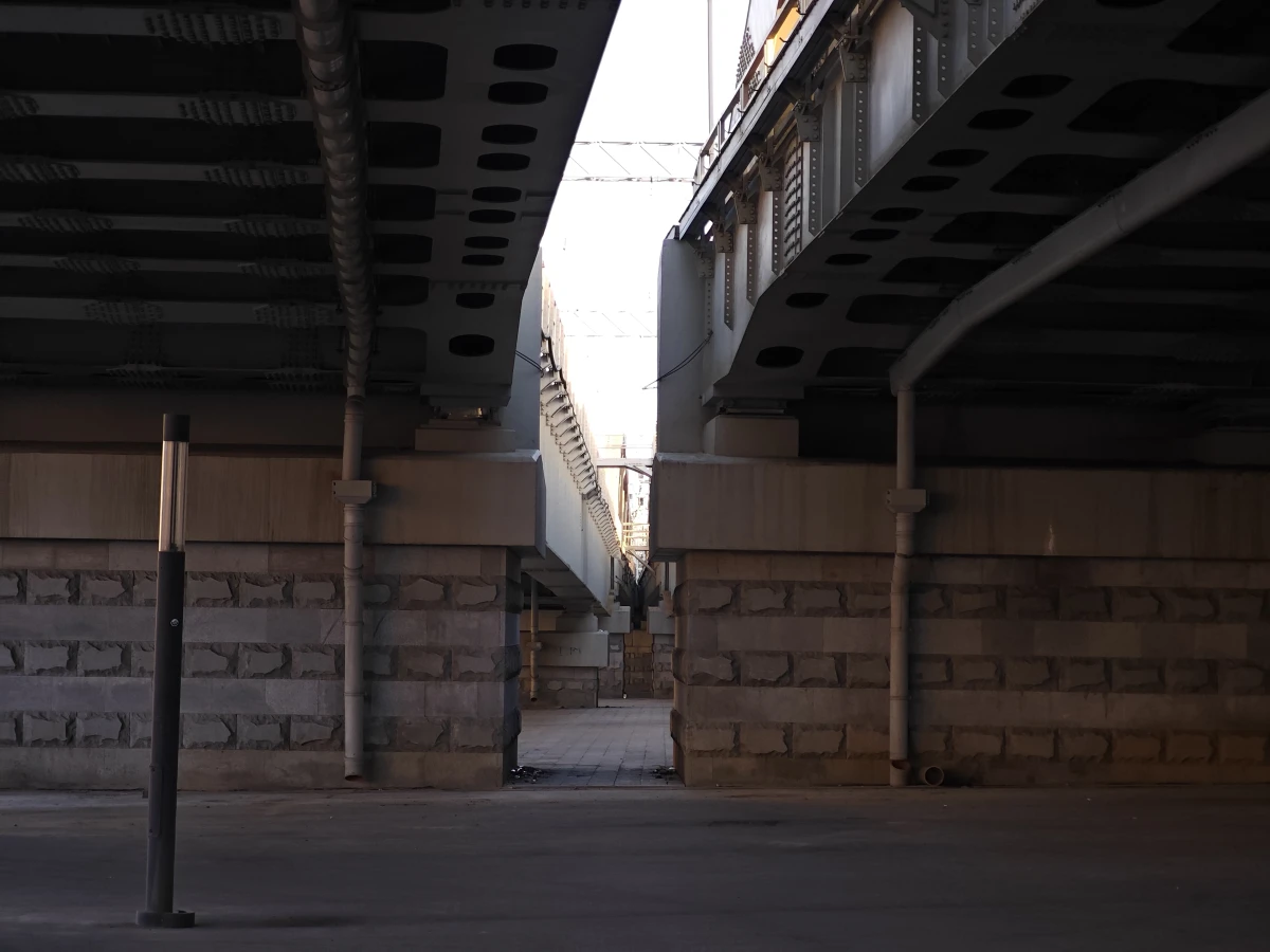 Железнодорожный мост на Казанском вокзале