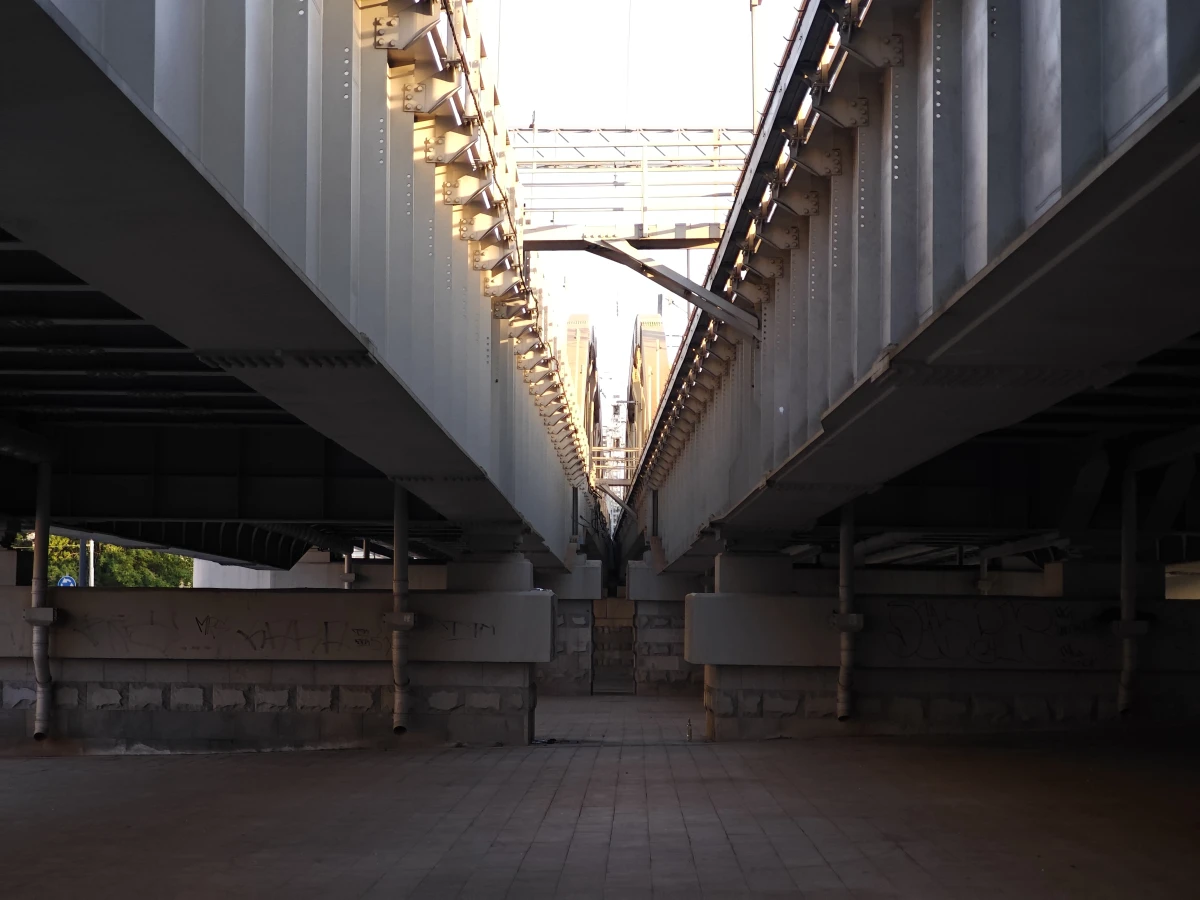 Железнодорожный мост на Казанском вокзале