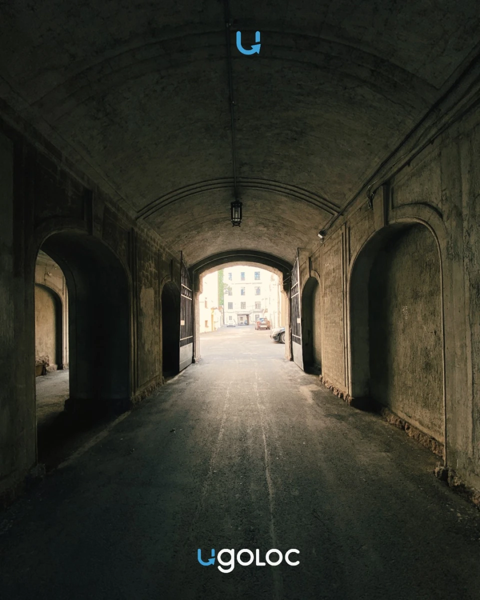 Фактурная арка на Пушкарской