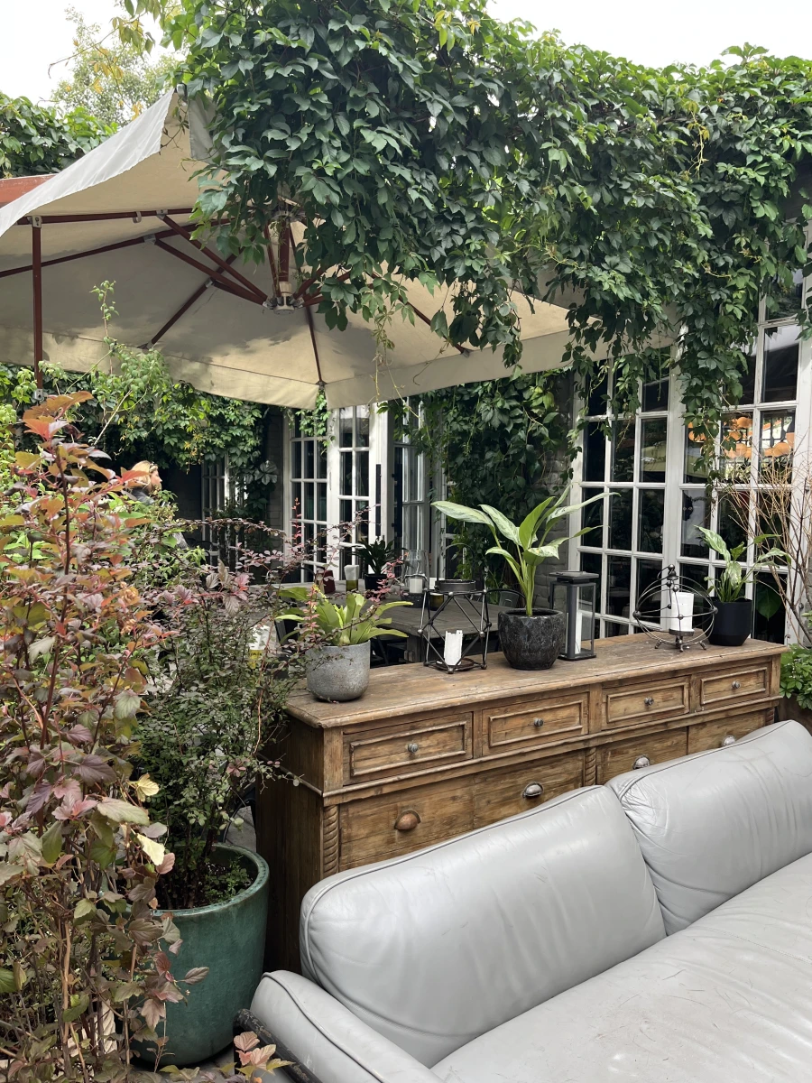 Blanc Кафе с внутренним двориком и артом