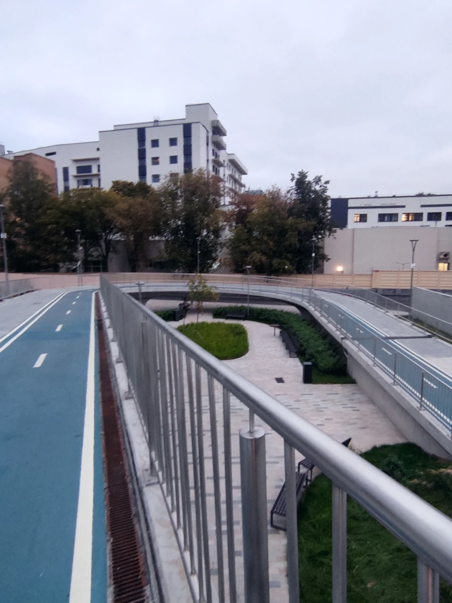 Велосипедный мост через Яузу