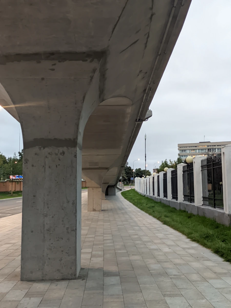 Велосипедный мост через Яузу