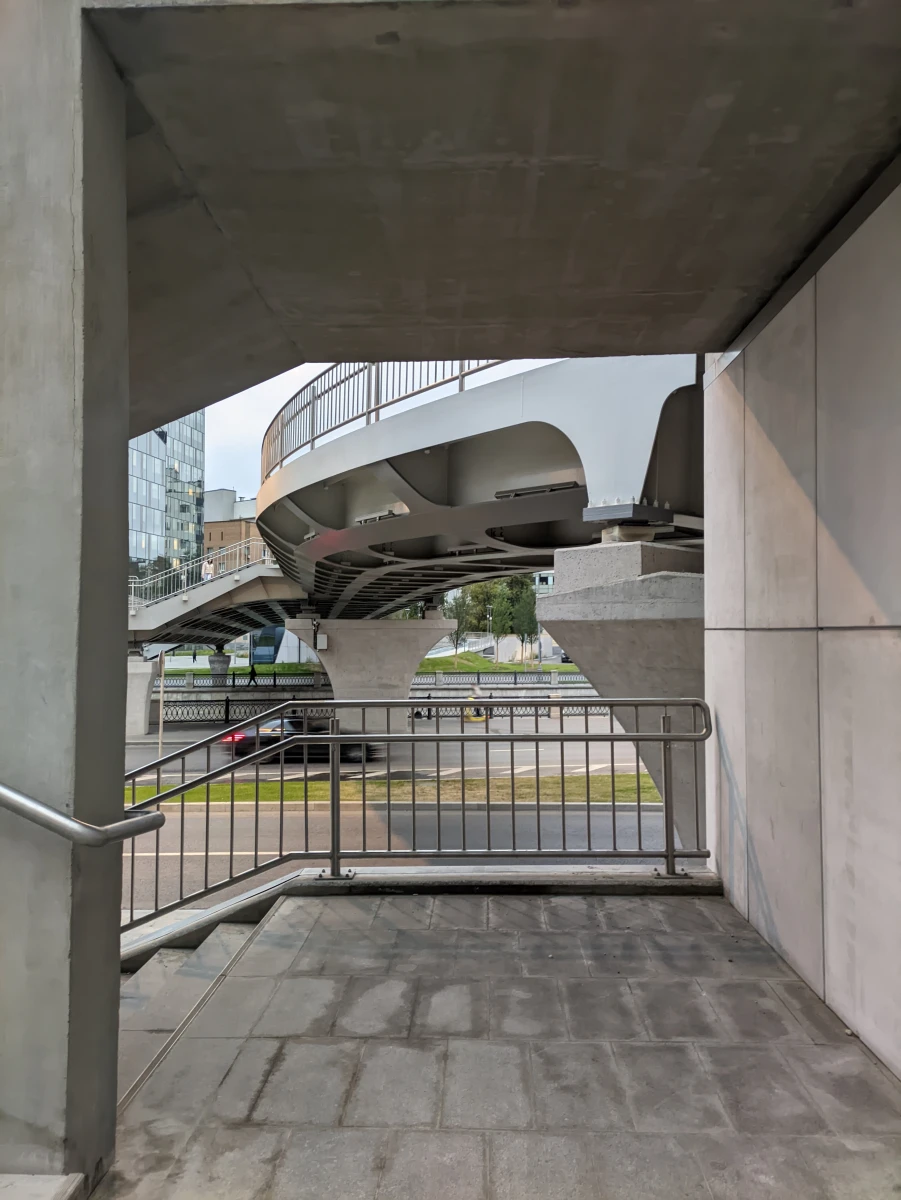 Велосипедный мост через Яузу