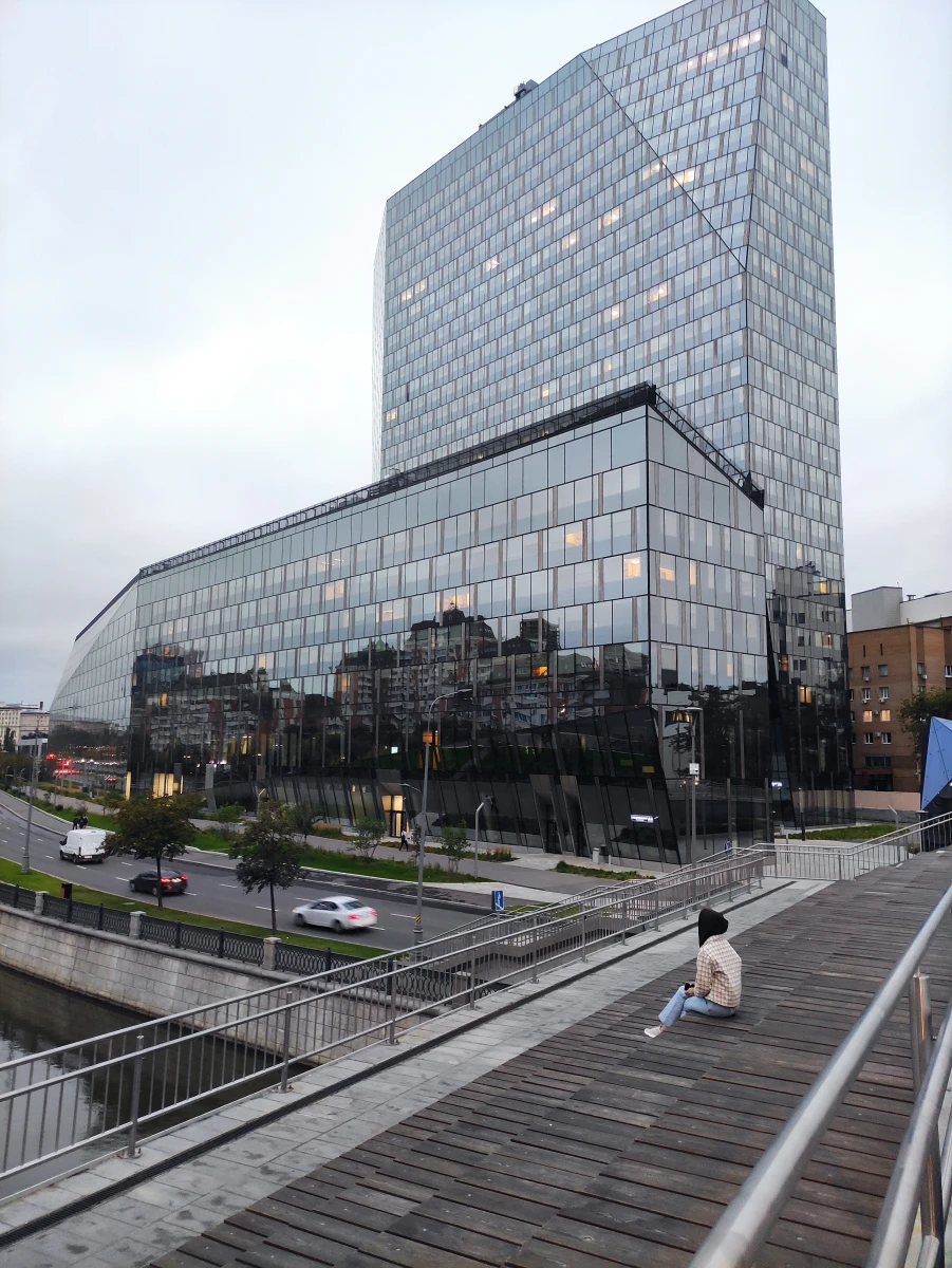 Велосипедный мост через Яузу