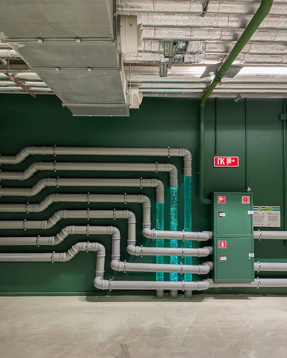 Инсталляция Water линия