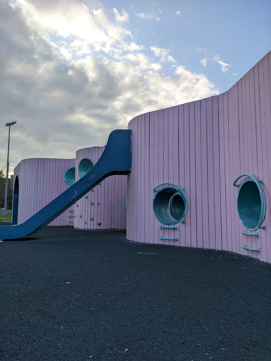 Скейт-парк и детская площадка