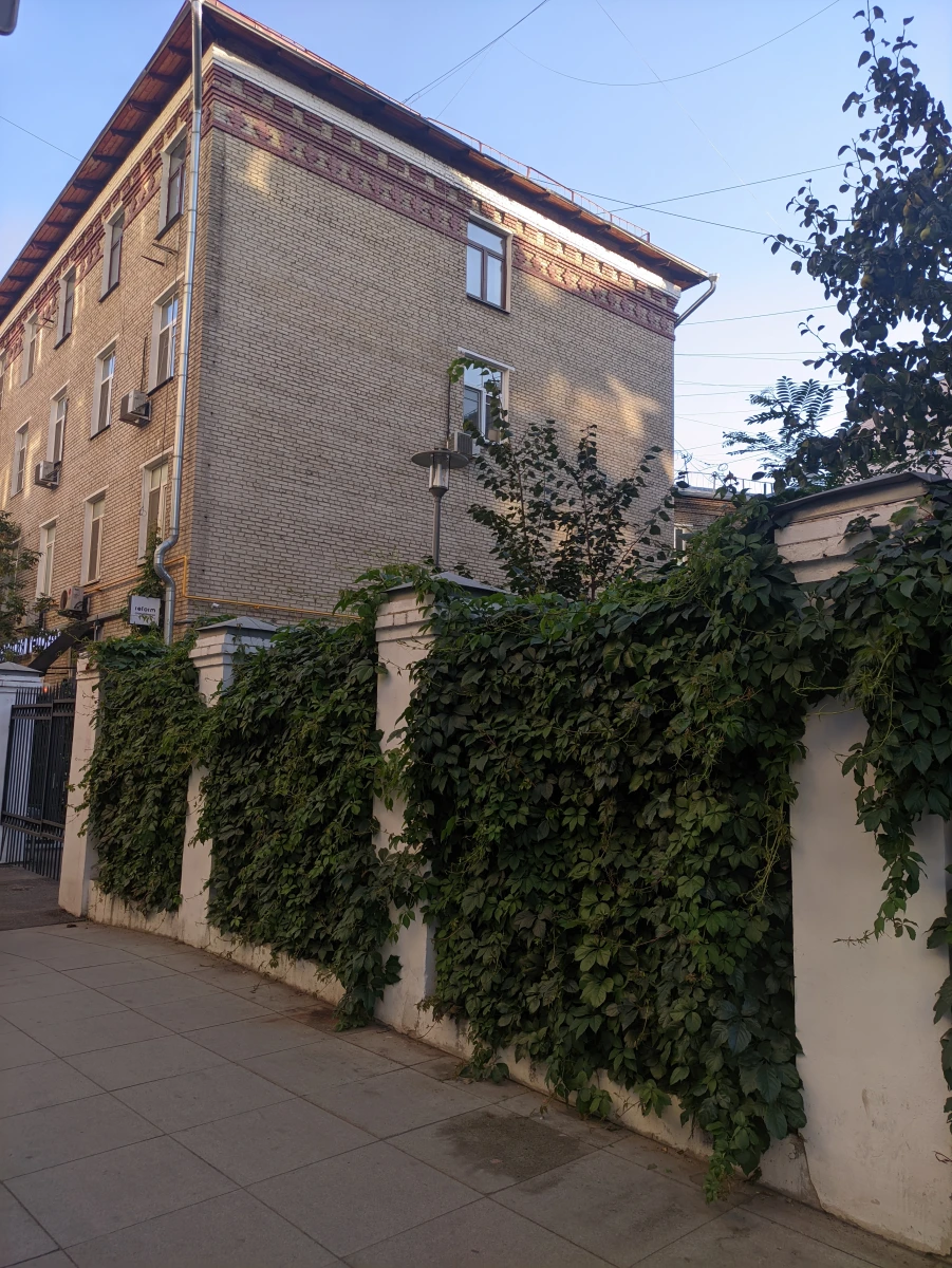 Белый заборчик с плющом