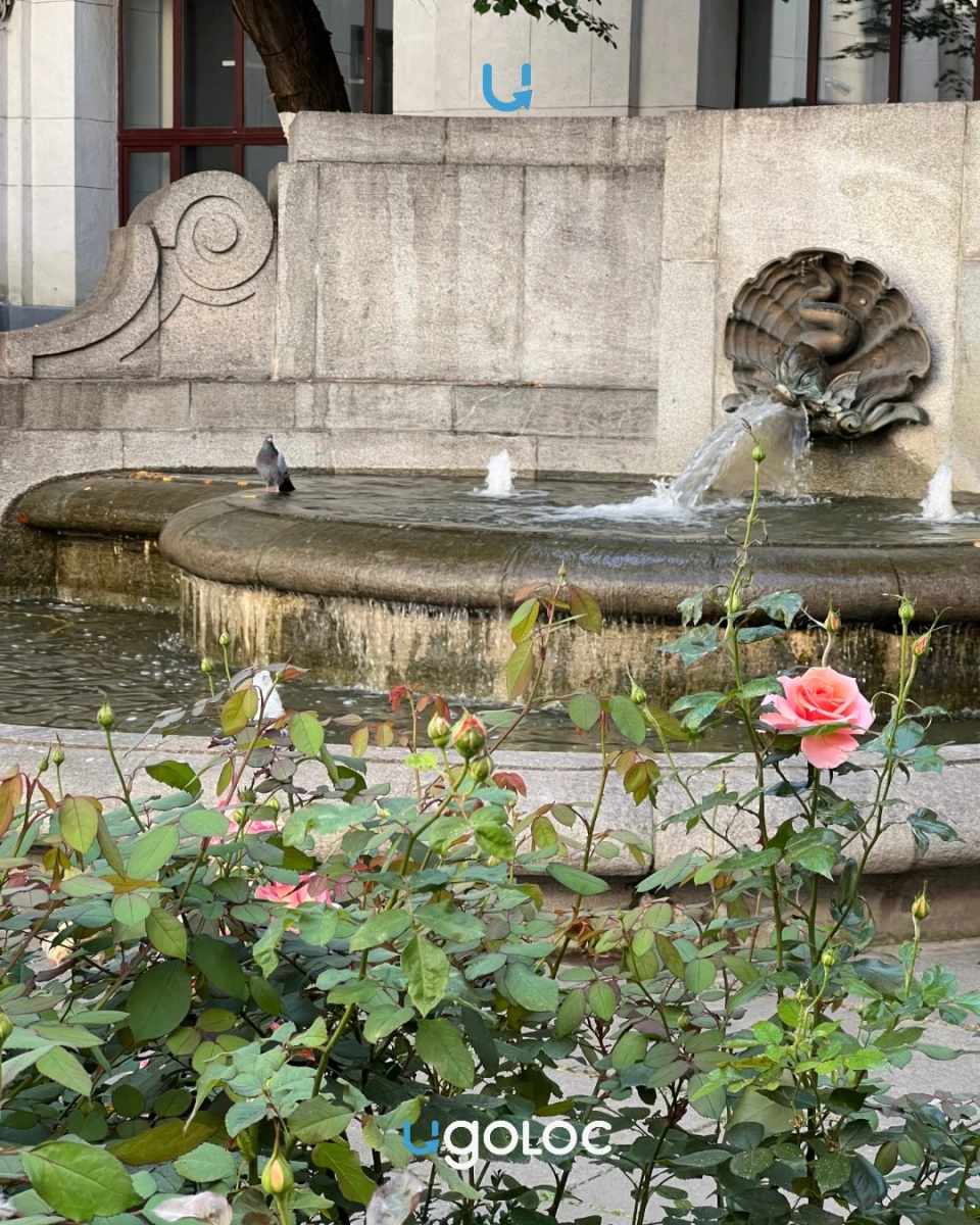 Фонтан у Библиотеки имени Ленина
