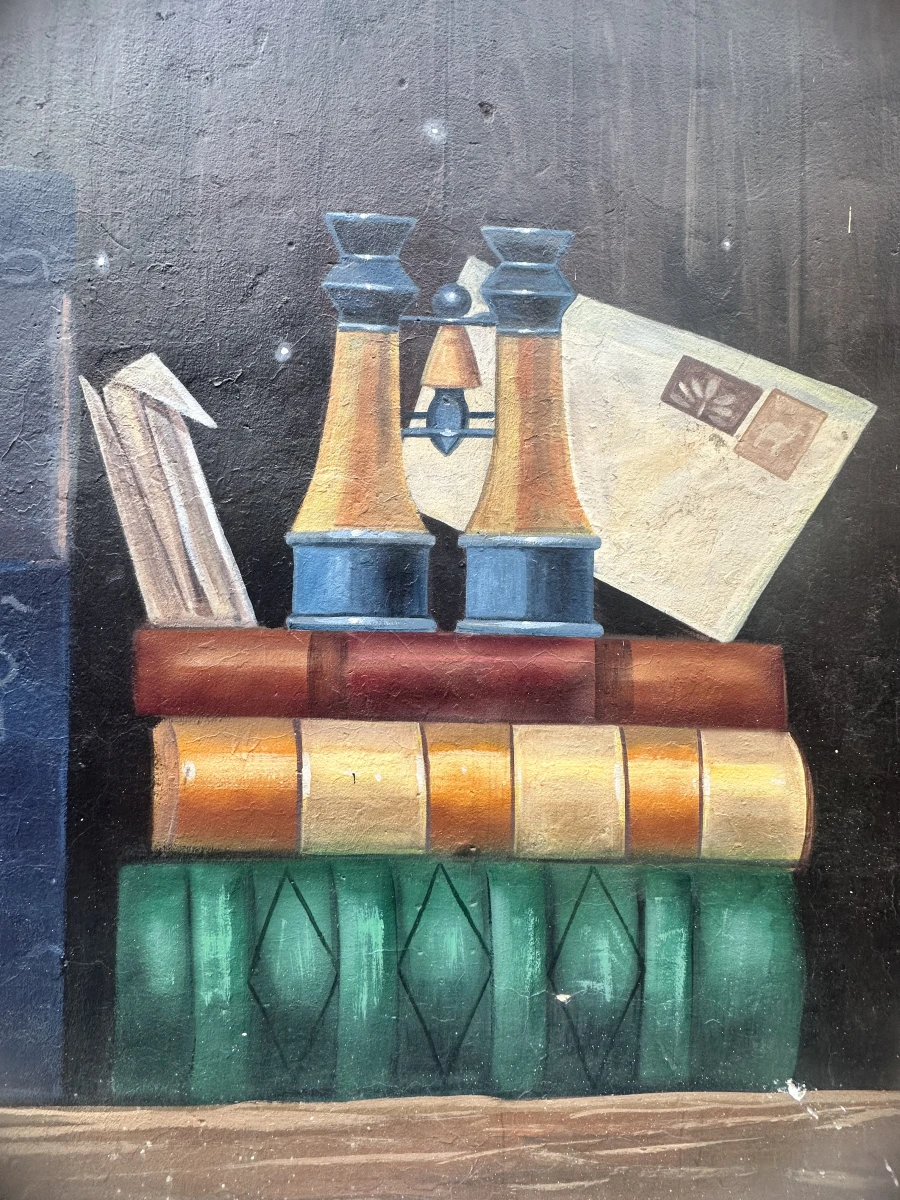 Граффити девушка с книгой