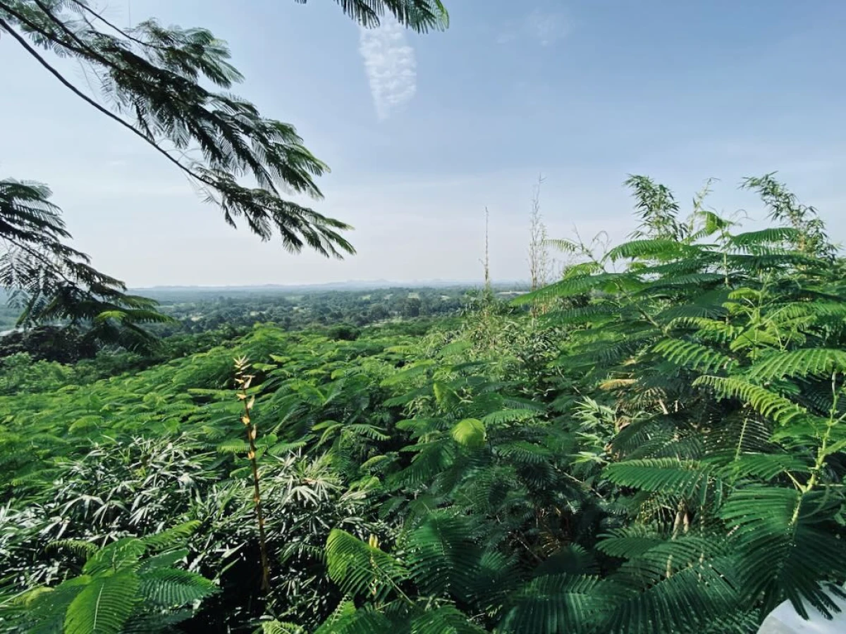 Небольшой безлюдный храм на вершине холма