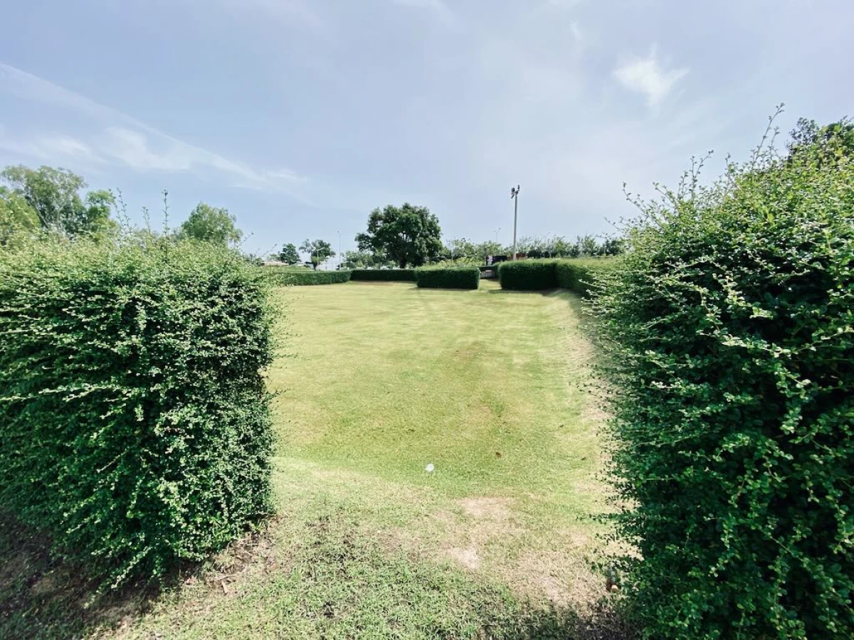 Пустая ухоженная площадка